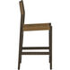 Argus 43.25 inch Nubuck Caramel Leather Counter Stool